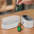 Siming Flame Aromatherapy Machine Accueil Chambre à coucher Atmosphère silencieuse Humidificateur de lumière Flame Di