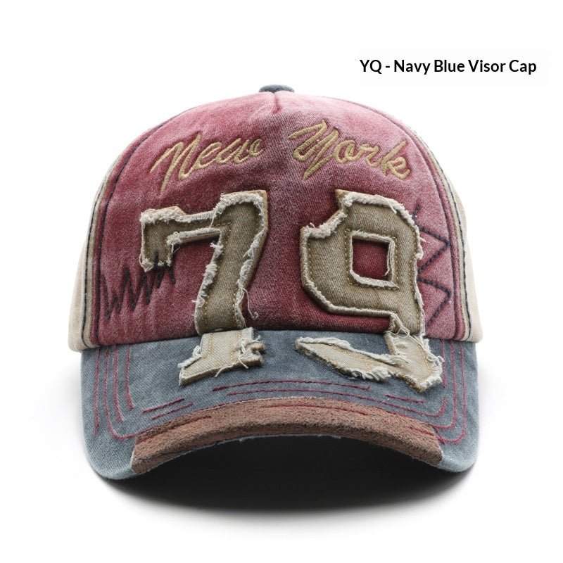 Casquette de baseball pour hommes à lettre lavée