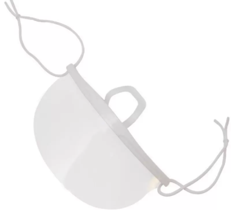 Modèle de masque transparent Chef