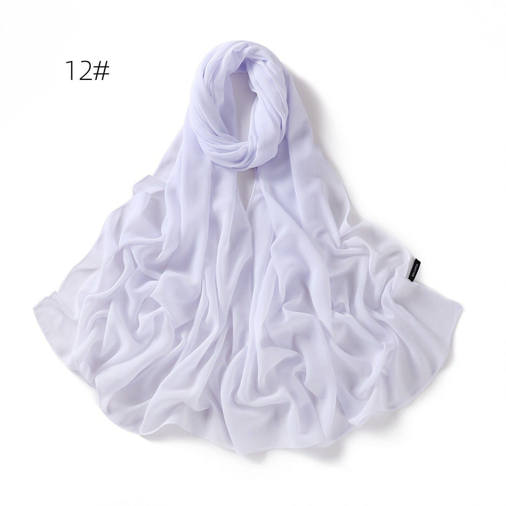 Echarpe de couleur solide pour les femmes