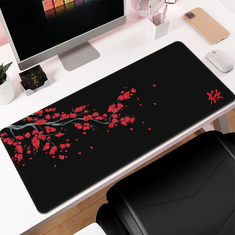 Cerise Blossom Ink-Wash Extra-Large Extra-Thick Mouse Pad