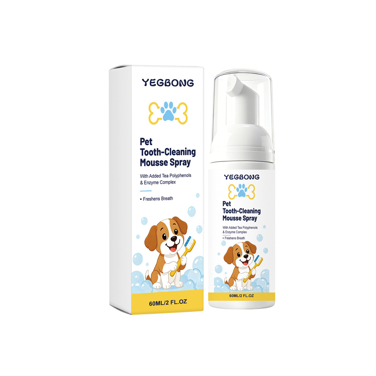 Vaporisateur Mu Si pour le nettoyage des dents des animaux