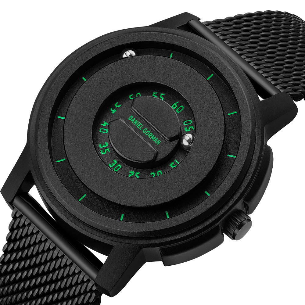 Marque Steel-band Sports Magnetic-levitation Silicone-ball Electronic Mens Watch