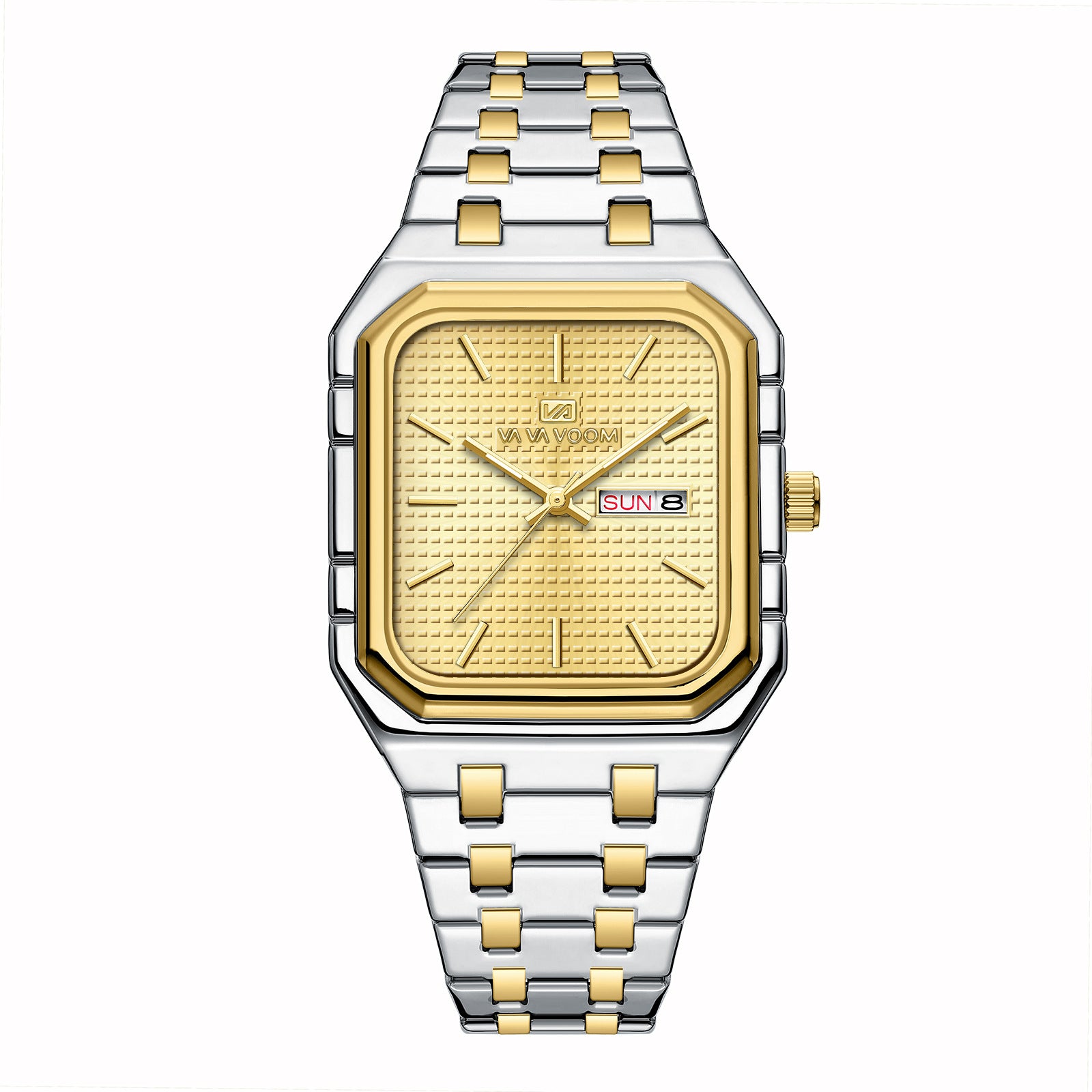 Homme Casual Élégant montre carrée lumineuse