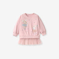 Filles Long Sleeve Top and Pantalons Set - Casual Confortable deux pièces Outfit pour les enfants Daily W