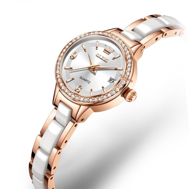 Montre femme d'Ouliishi avec un bracelet en céramique