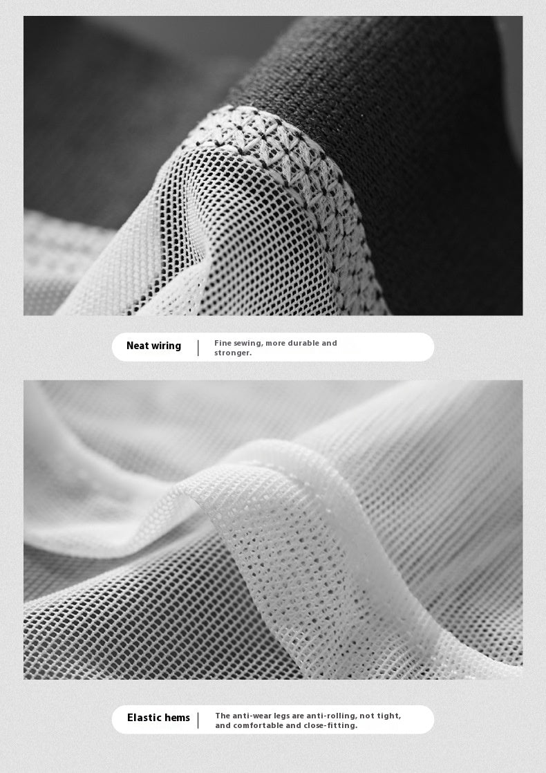 Personnalité Ice Silk U Convex Basse taille mince transparent Sexy Mesh Breathable Slips