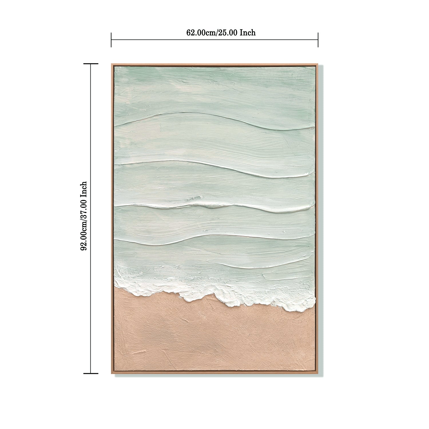 24x36 framed Coastal Beach Wall Art