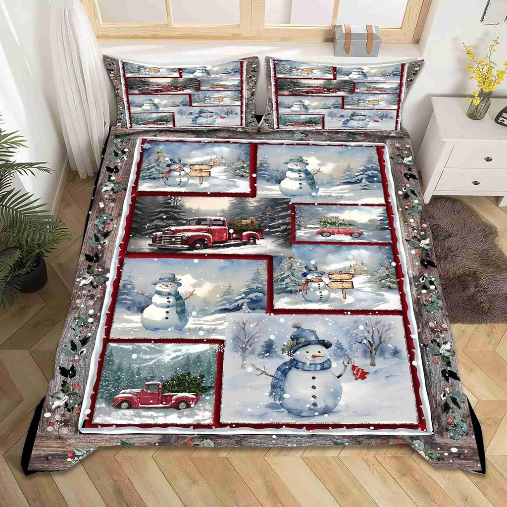 Ensemble de literie 3 pièces de Noël Hiver à vente chaude