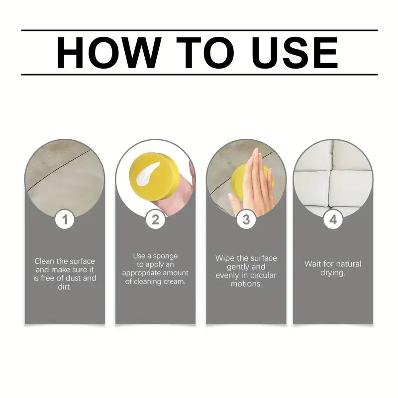 Soins de cuir Pâte de nettoyage Multifonctionnelle Soins de polissage en cuir Crème Effet durable Ca