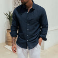 Hommes Linge de maison manches longues chemise casual et respirant