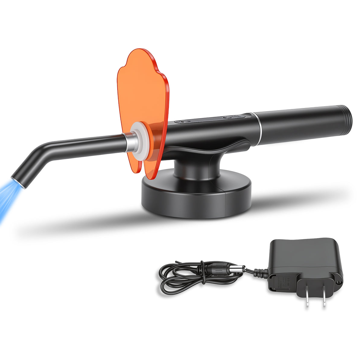 Lampe de protection dentaire avec lampe de protection LED sans fil de base avec 4 modes de luminosité de 18 niveaux 5-40