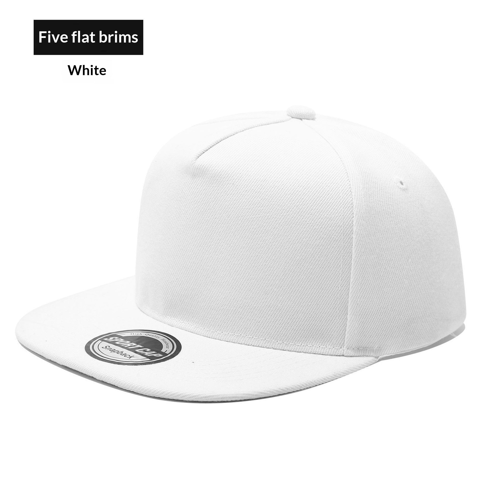 Casquette de baseball polyvalente à bord plat pour l'extérieur et la rue offrant une protection solaire