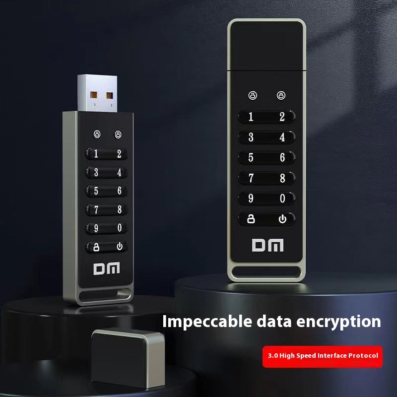 Intelligent numérique bouton chiffrement haute vitesse USB30 fichier Protection de la confidentialité Sec