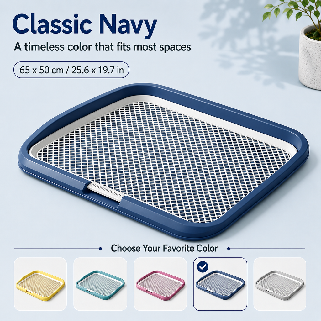Pot de chien avec grille amovible
