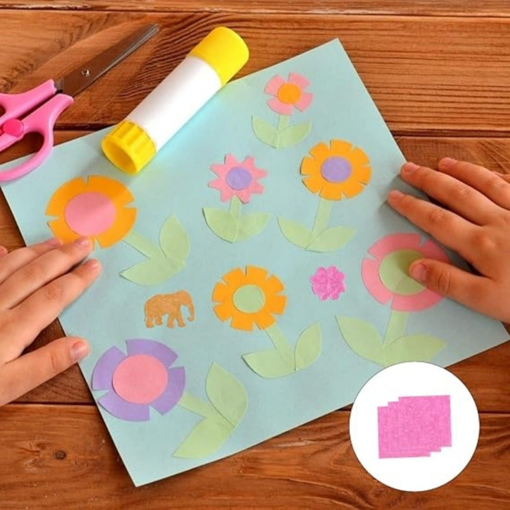 4 000 feuilles de papier carré assorti, 5x5 Cm - 40 couleurs, 100 feuilles chacune, polyvalent pour
