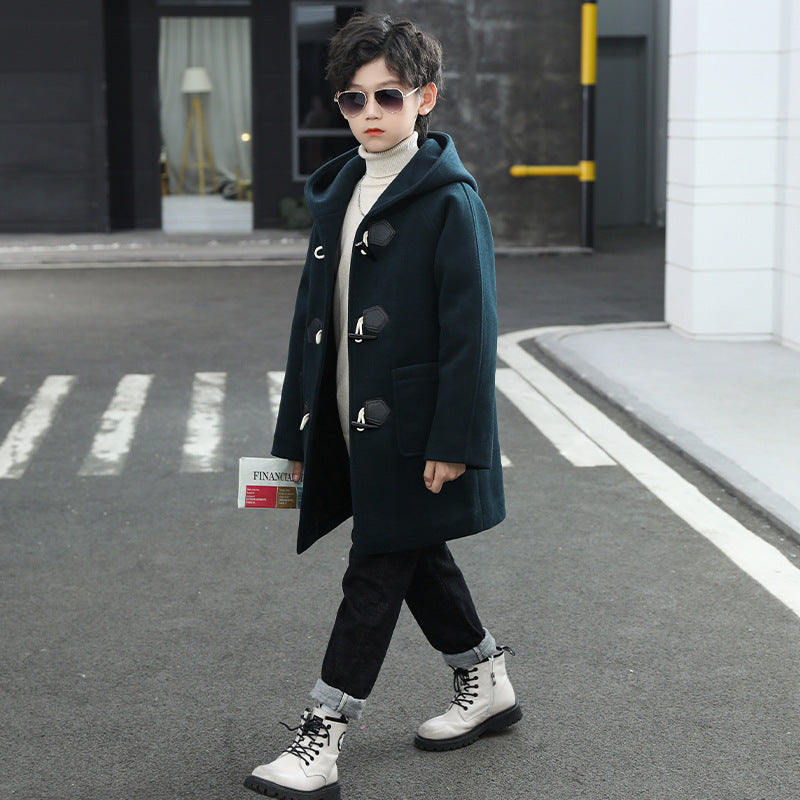 Manteau de laine épaissé garçon