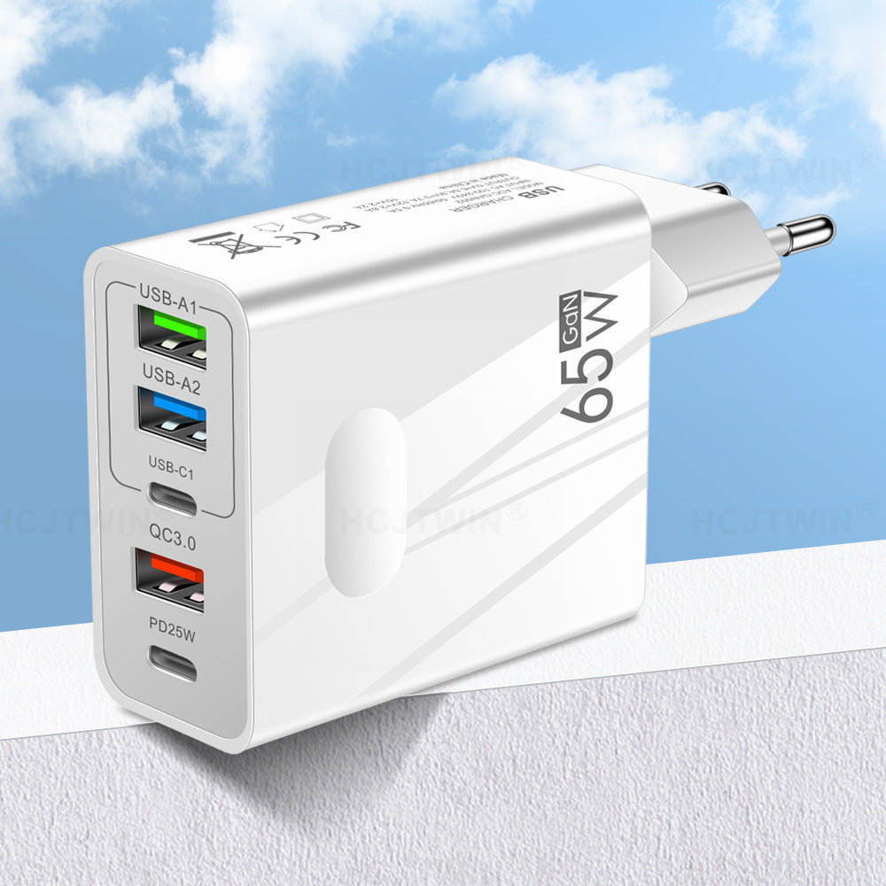 Chargement rapide Chargeur de téléphone mobile Type-c PD Trois USB Multi-port prise de voyage