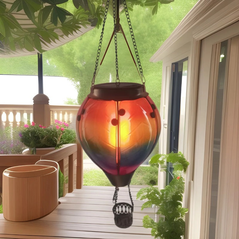 Solar Air Balloon Waterfall Light