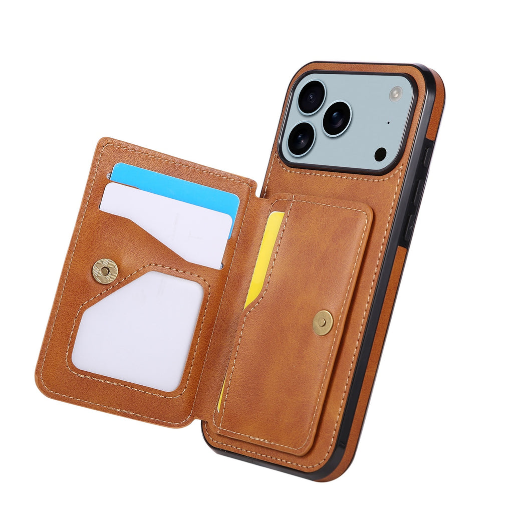 Magnetic Wallet style téléphone cas en cuir avec des fentes de carte
