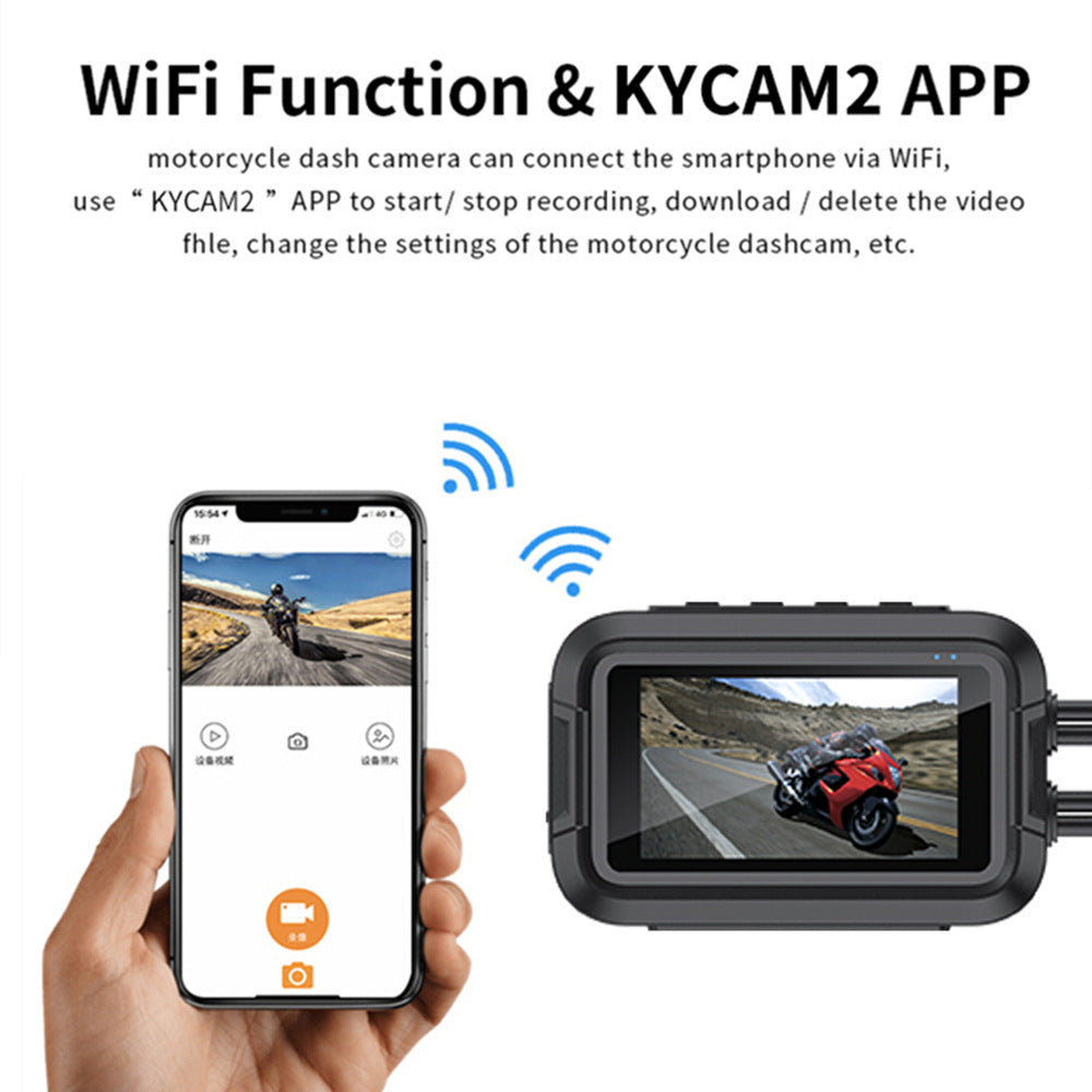 Moto DVR GPS Surveillance de stationnement HD