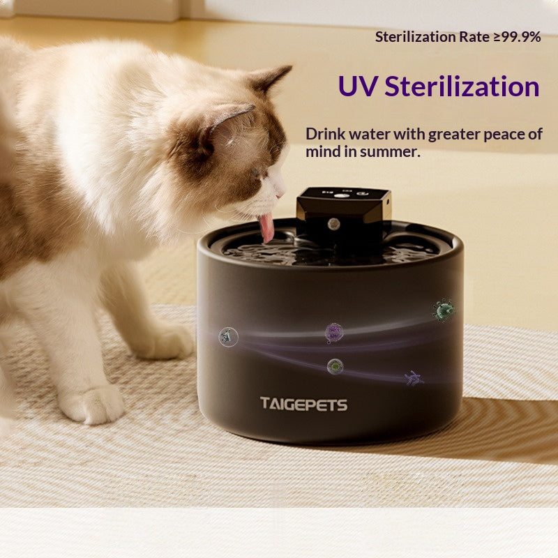 Fontaine d'eau de chat Pet en céramique Distributeur automatique d'eau