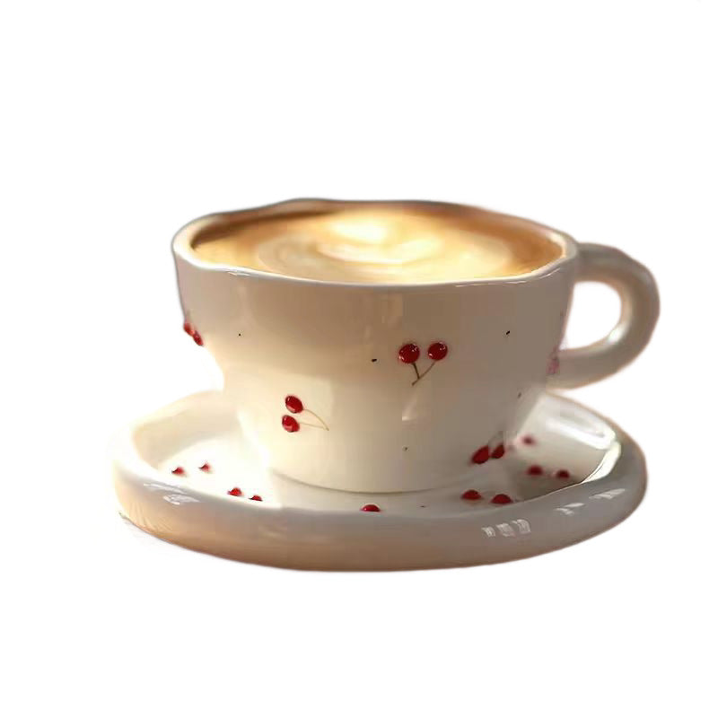 Coffret de café en céramique peint à la main