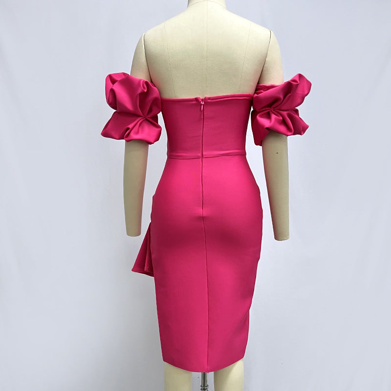 Robe de pansement de lanterne couleur solide pour femmes