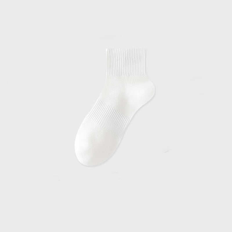 Chaussettes blanches respirantes et minces d'été pour hommes