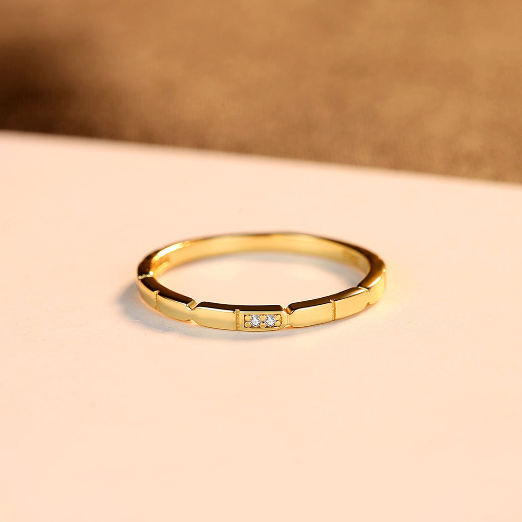 Bijoux coréen en argent de mode en zircon rond