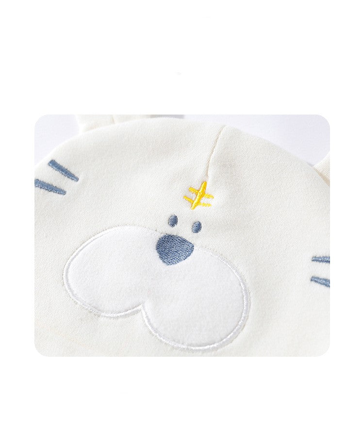 Mignon Tigre Chapeau Bébé Coton Nouveau-né Fœtal Cap 0-6 mois Baby Fontanelle Protection