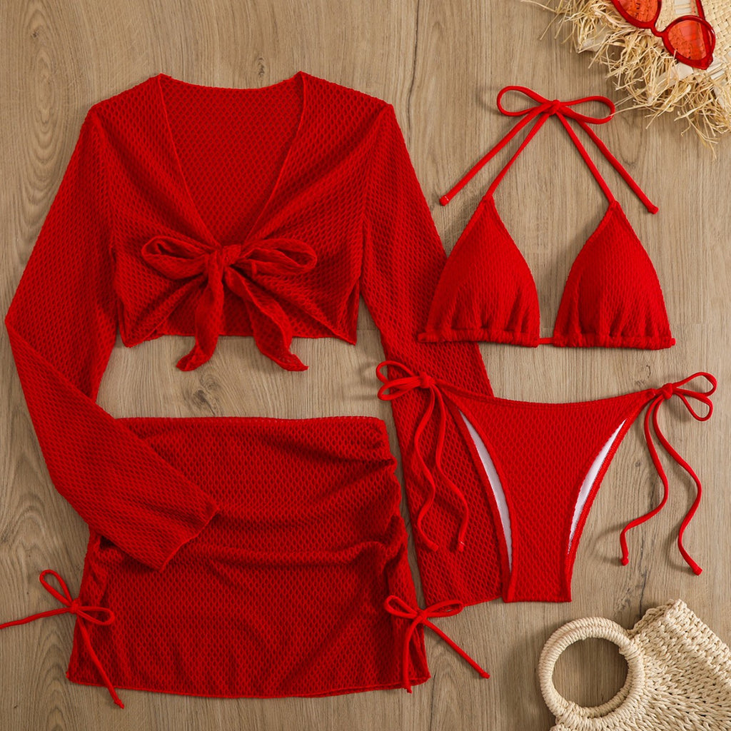 Ensemble de maillots de bain de vacances Lacey blanc cassé léger