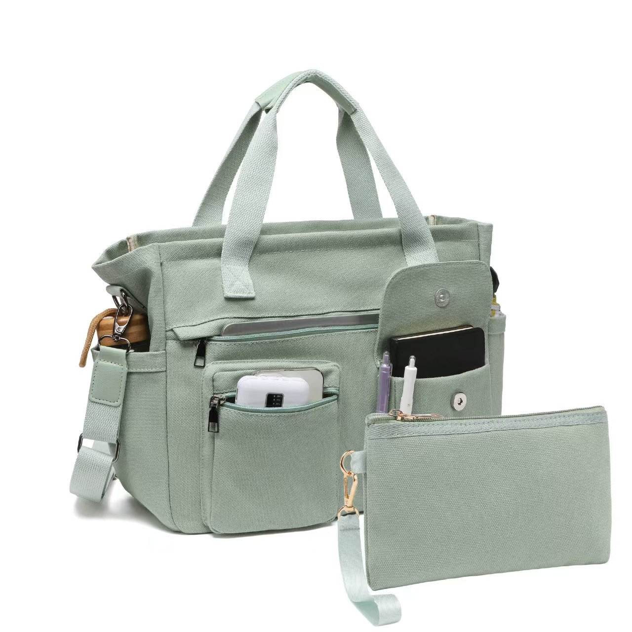 Grande capacité Casual Toile épaule et sac de corps pour les femmes