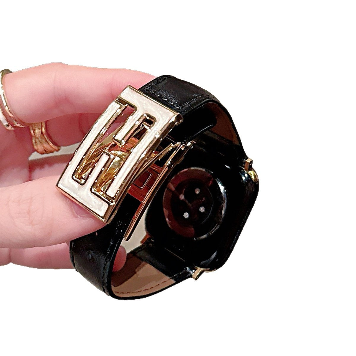Fermoir magnétique double-F pour bracelets de montres