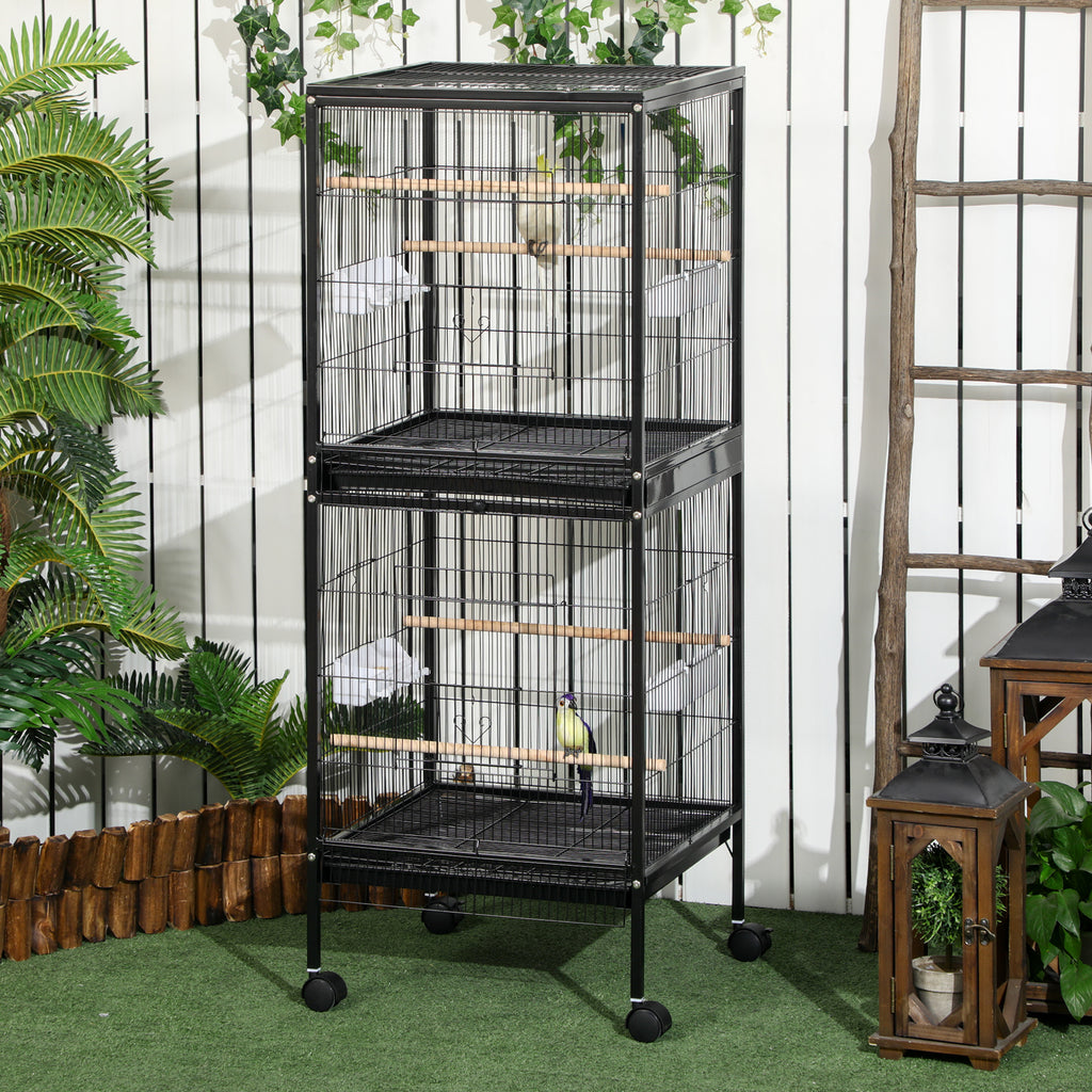 55" 2 En 1 Bird Cage Aviaire Parakeet House pour les nageoires