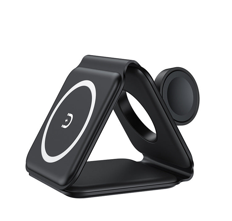 3 En 1 Support de téléphonie mobile pliant magnétique sans fil