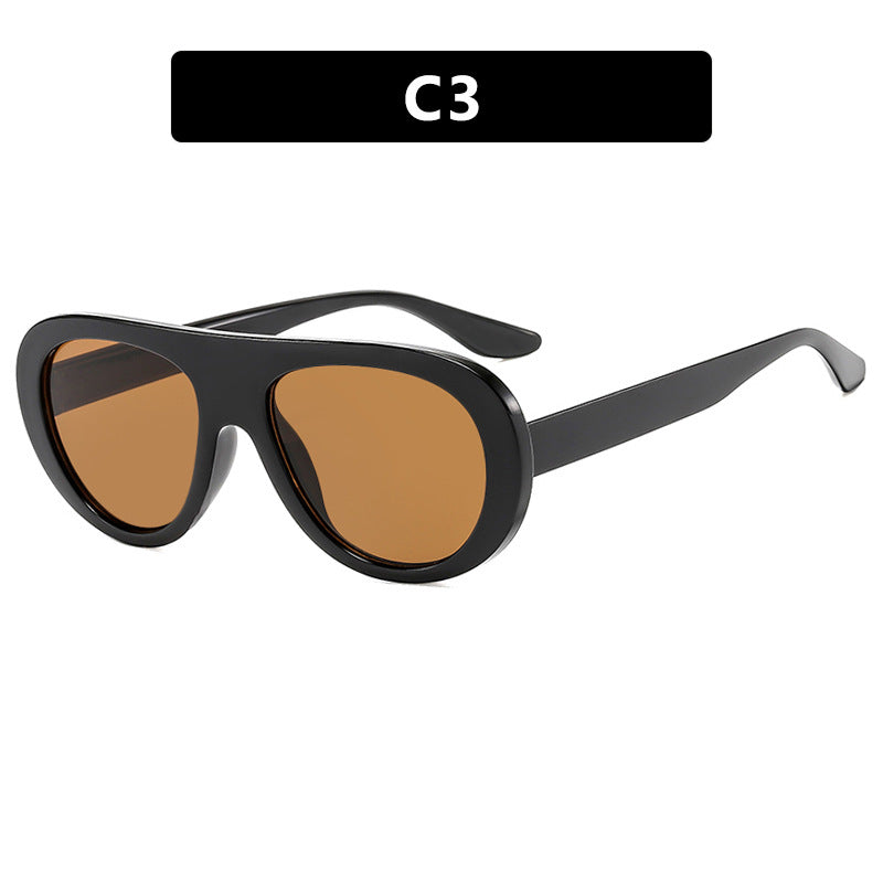 Lunettes de soleil de style grenouille pour femmes