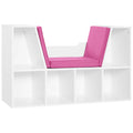 Bibliothèque 6-Cubby avec coussin de siège