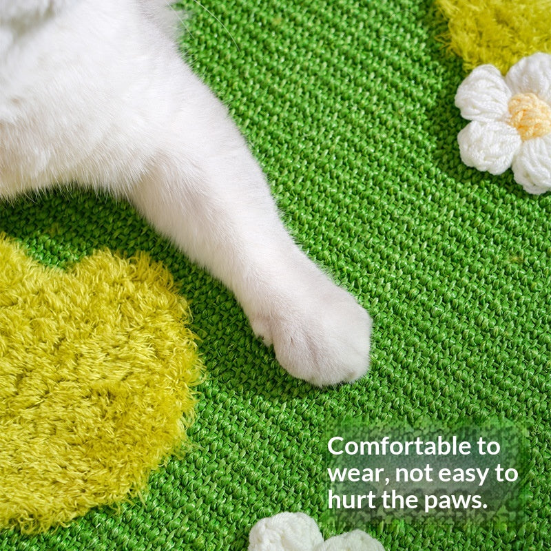 Sisal Rug Résistant aux égratignures et preuve d'usure idéale comme un lit ou tapis de canapé pour les propriétaires de chats