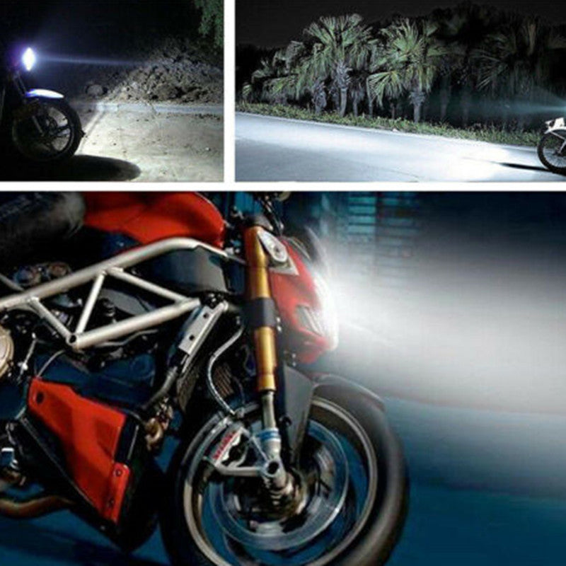 Voiture et moto lampe de brouillard à trois pinces phare universel en ligne