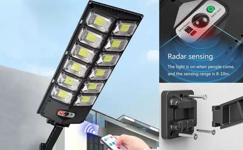 1x Ultra-Bright LED Solar Outdoor Streetlight Mode lumière du jour