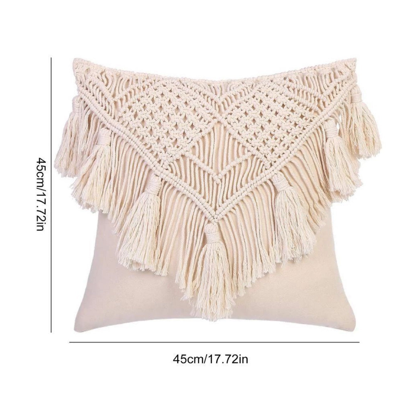 Couvercle de canapé en coton tissé en corde
