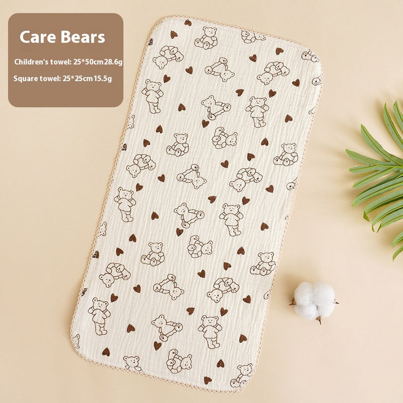 Serviette pour bébé Salive Laver le visage en coton pur nouveau-né