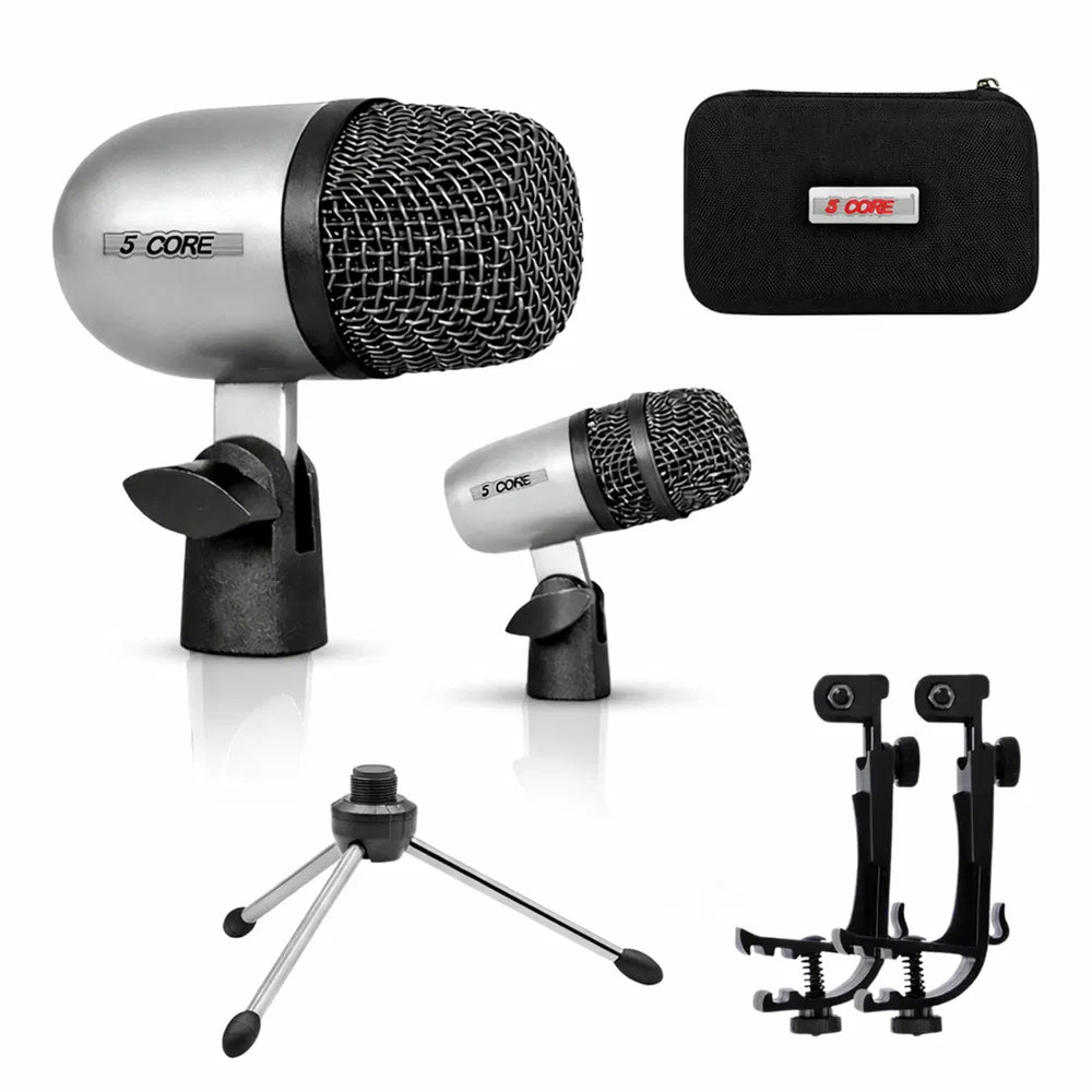 5 Core Conga Mic Snare Tom Set Professional XLR Cardioid Condenser Instrument Microphone K