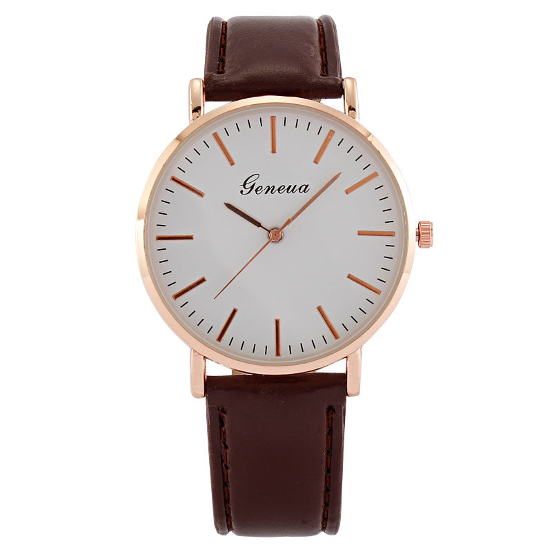 Ceinture en cuir minimaliste ultra-mince pour homme