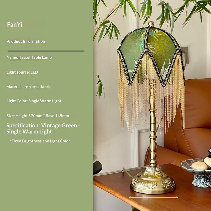 Rétro Tassel Abat-jour pour l'étude bureau lampe de lecture