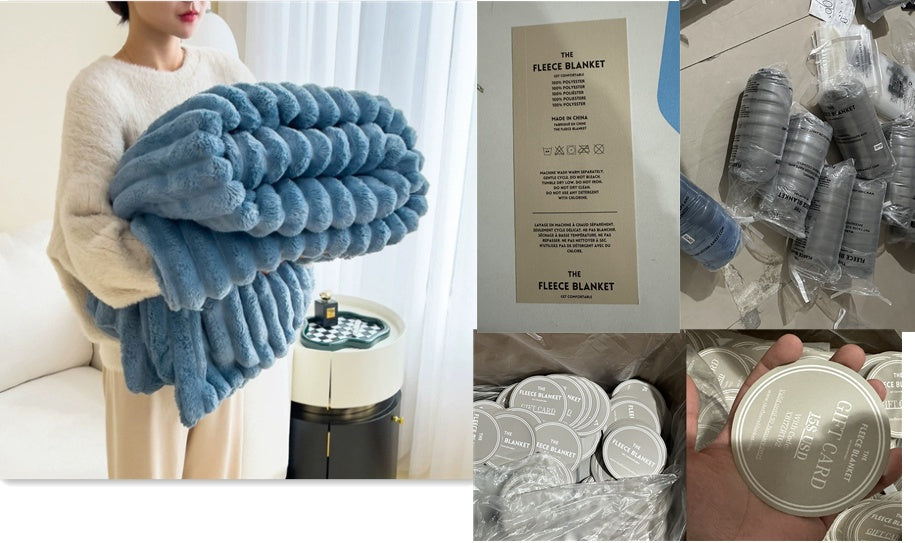 Lapin personnalisé en peluche 300g couverture