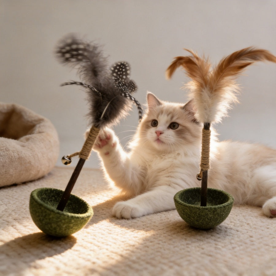 Jouet Roly-poly de chat Un Gadget auto-amusant