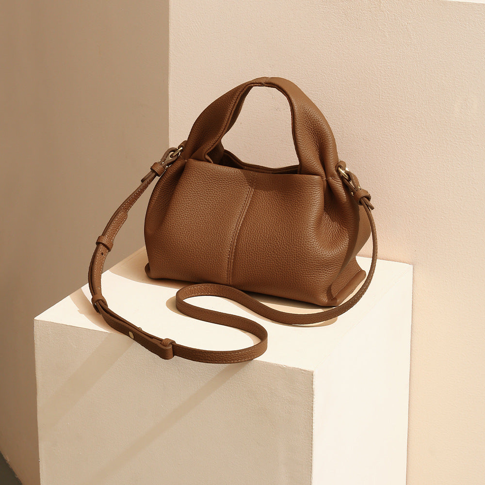 Style de corps de sac en cuir véritable pour femmes