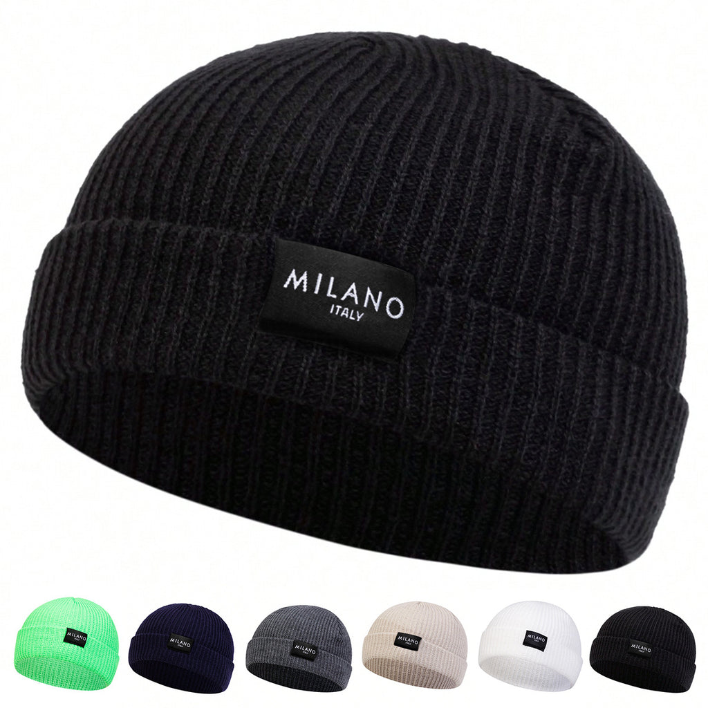 Bonnet en tricot de marque tendance pour les grandes têtes